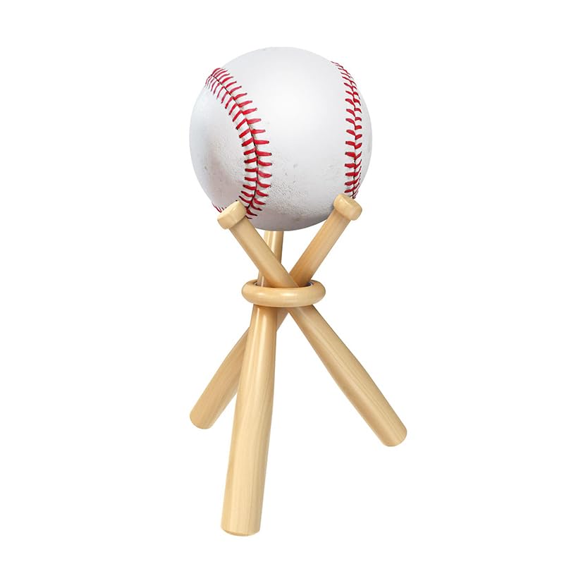 Amazon.co.jp: 野球飾りバット サインボール置き 野球ボールスタンド